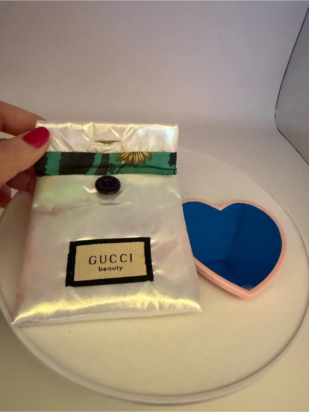 Gucci Pink Heart Highlighter Compact